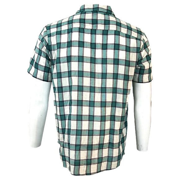 Patagonia Shirt Men Size Medium Lightweight Organic Cotton Plaid Hike Button - Picture 2 of 3